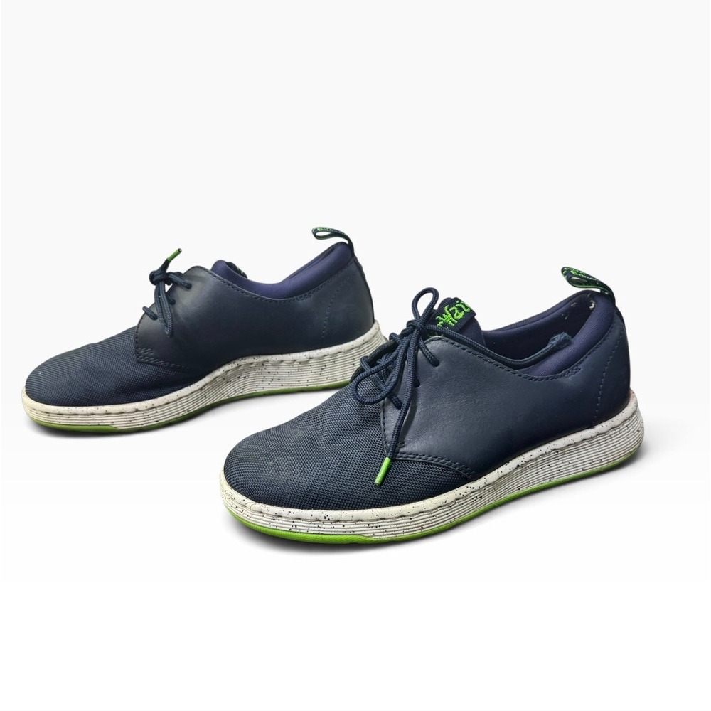 Dr. Martens Solaris CDR Navy Blue Lime Green Sneakers Mens 7 Womens 8 AW004